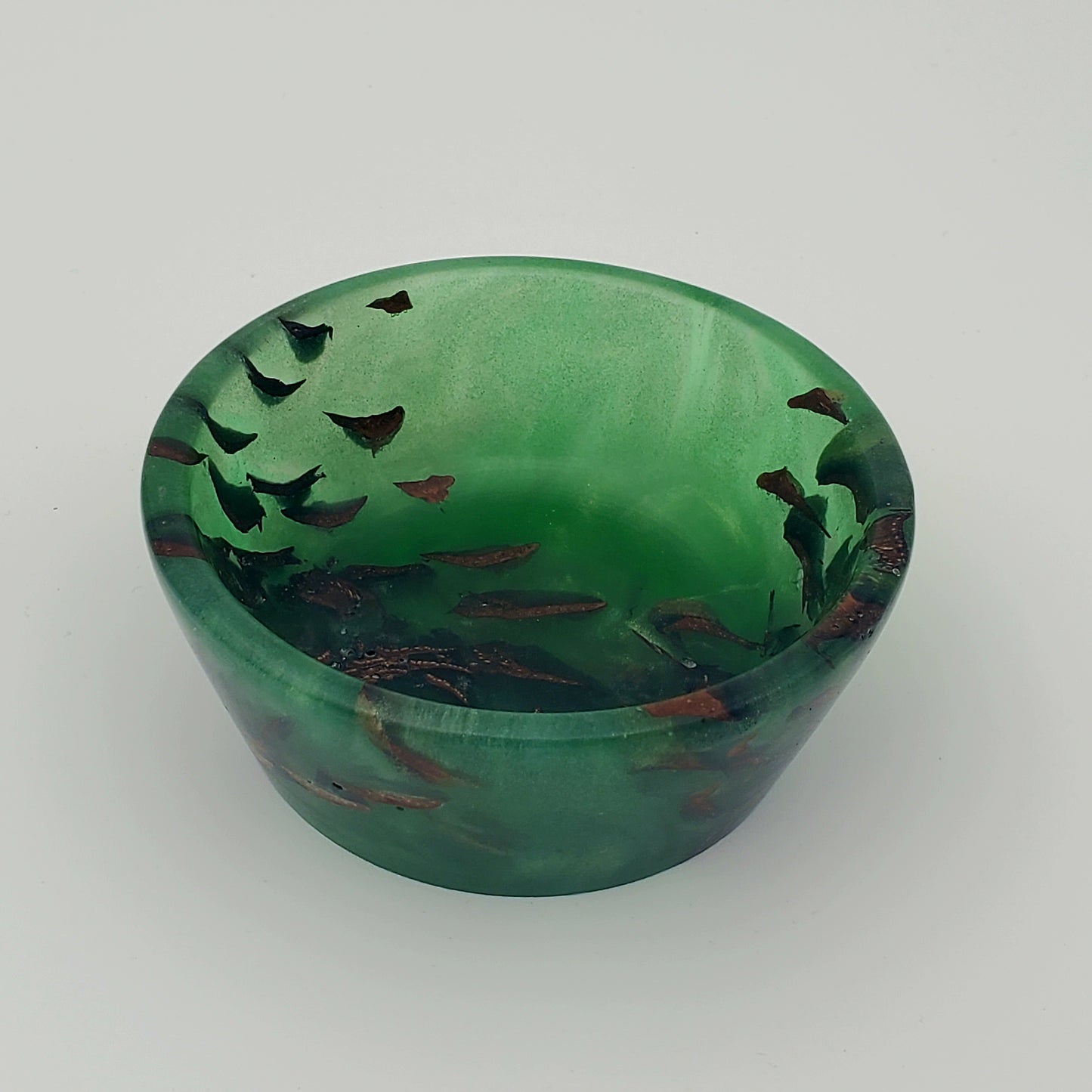 small composite bowl (pine cone and resin)