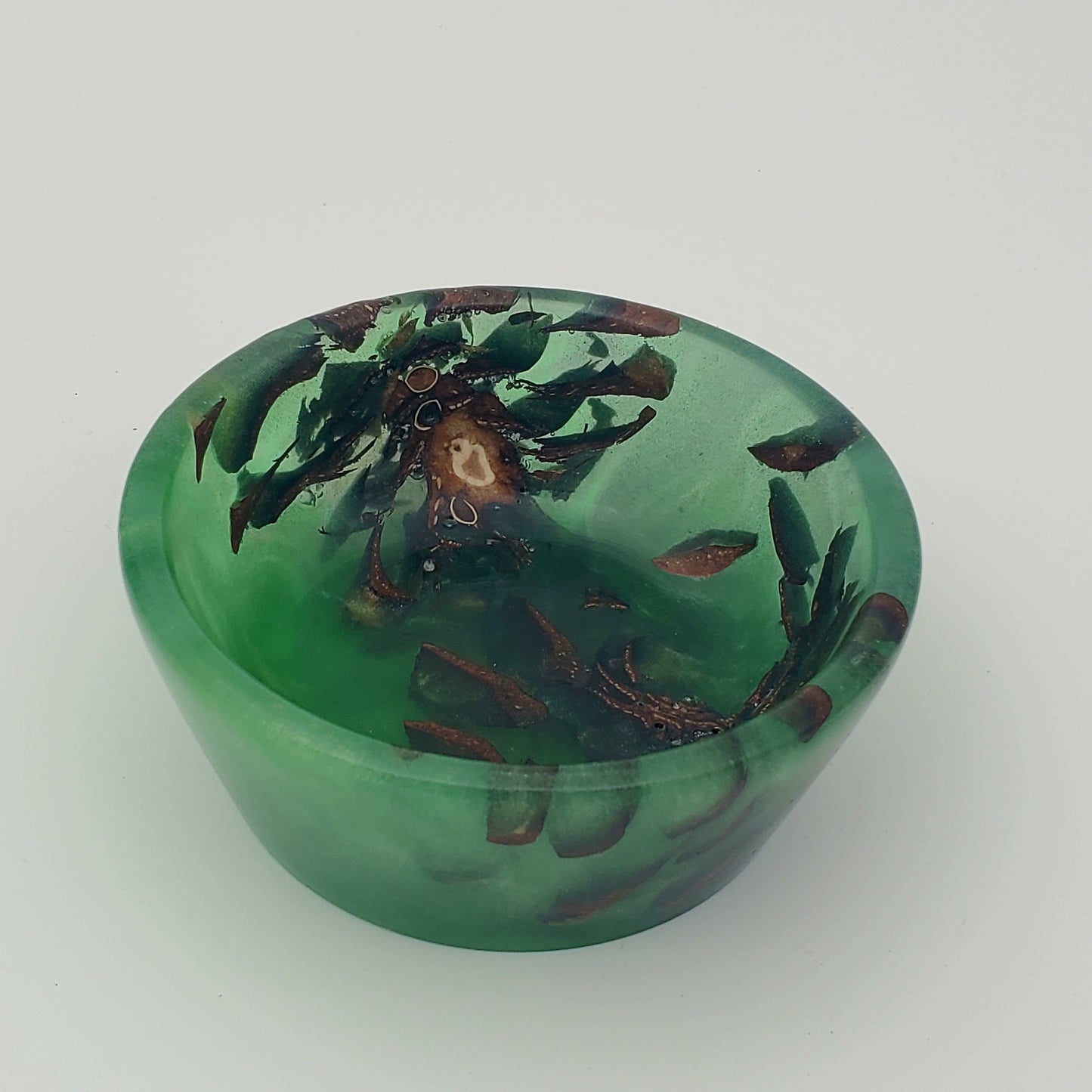 small composite bowl (pine cone and resin)